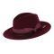 Women's Winter Fedora Wool Hat With Grosgrain Ribbon And Bow