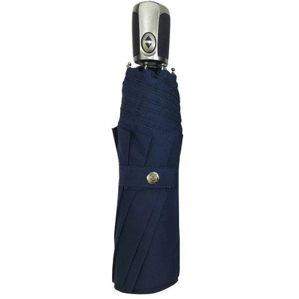 Ομπρέλα μονόχρωμη σπαστή αυτόματο άνοιγμα - κλείσιμο Guy Laroche Folding Umbrella Automatic Open - Close 8146, μπλε