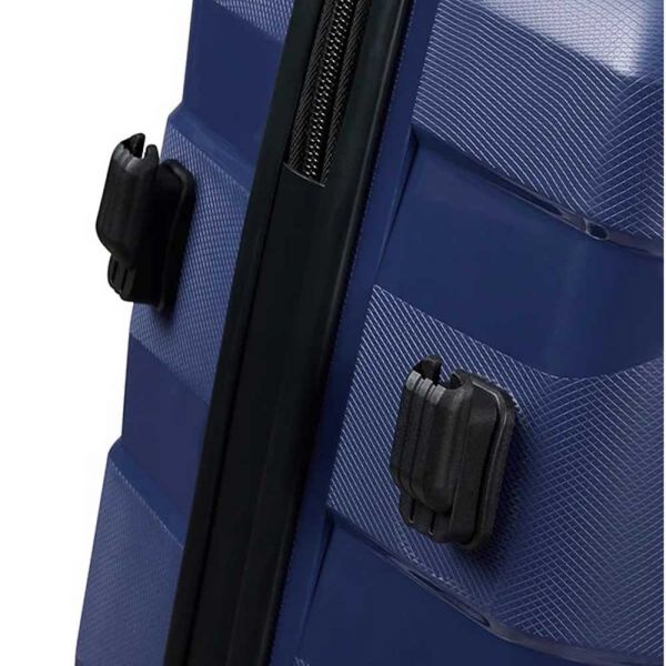 Βαλίτσα σκληρή μεσαία μπλε με 4 ρόδες American Tourister Air Move Luggage Spinner 66 cm Midnight Navy