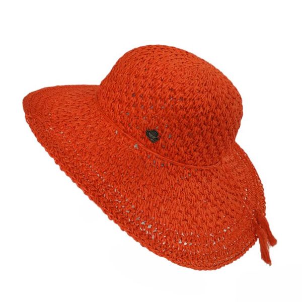 Women's Summer Adjustable Straw Hat Orange