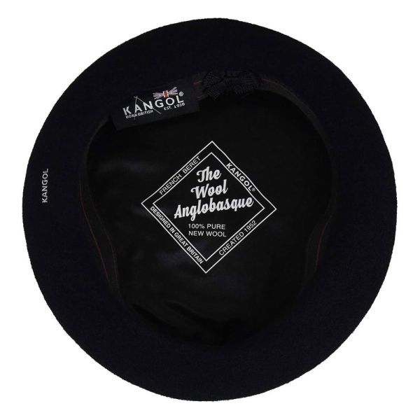 Καπέλο μπερές μάλλινος μαύρος Kangol Wool Anglobasque Beret Black