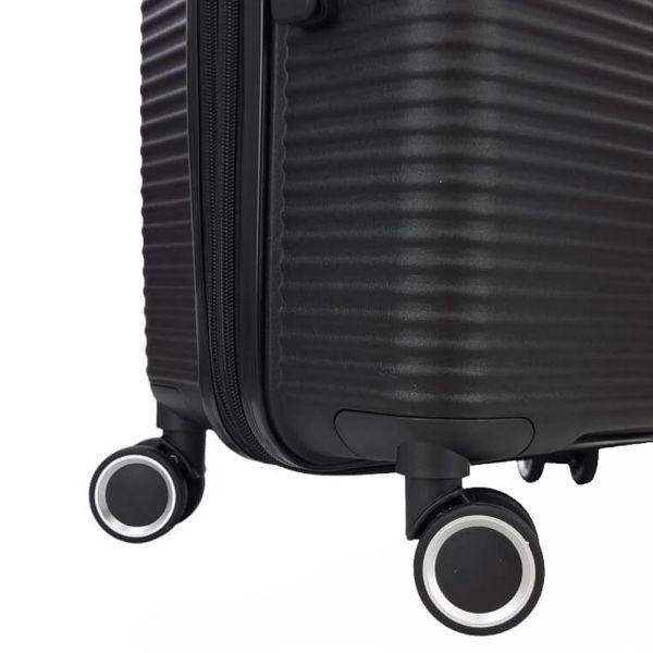 Cabin Hard Expandable Luggage 4 Wheels RCM 815  20” Black