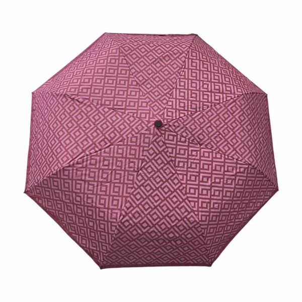 Ομπρέλα γυναικεία σπαστή αυτόματη ροζ Pierre Cardin Automatic Folding Umbrella Pink