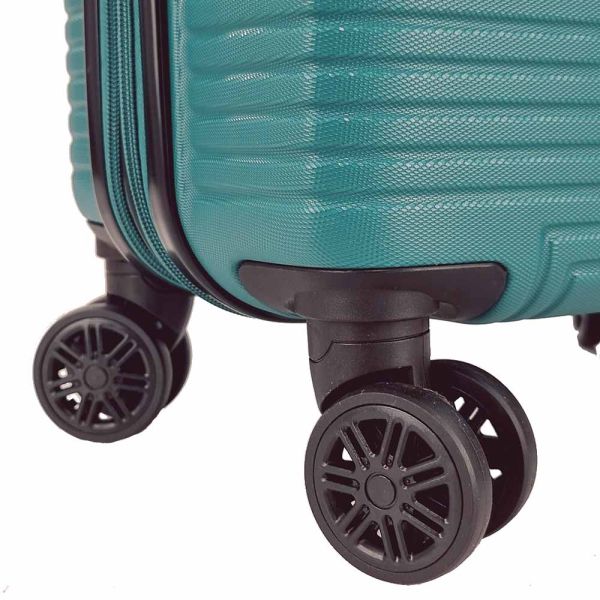 Cabin Hard Expandable Luggage 4 Wheels Rain RB9089 55 cm Petrol