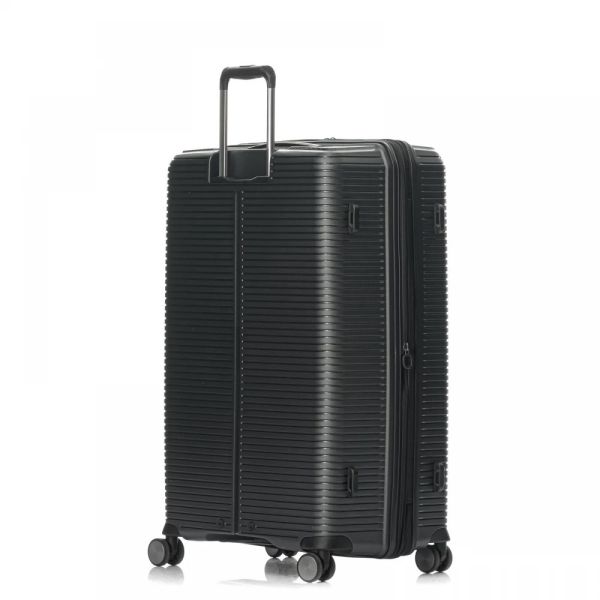 Large Hard Expandable Luggage 4 Wheels  Verage Rome Black VG19006-28