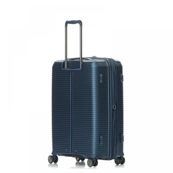 Small Hard Expandable Luggage 4 Wheels  Verage Freeland Blue VG19006-19