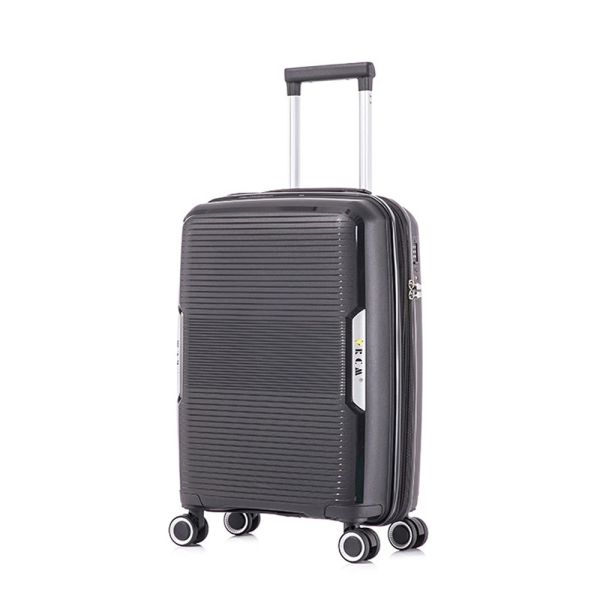 Cabin Hard Expandable Luggage 4 Wheels RCM 184  20” Black