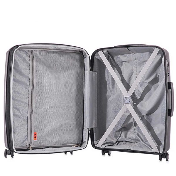 Cabin Hard Expandable Luggage 4 Wheels RCM 184  20” Black