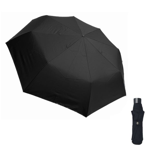 Ομπρέλα σπαστή μαύρη χειροκίνητη Guy Laroche Folding Umbrella Black