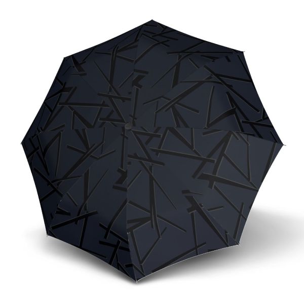 Automatic Open - Close Folding Umbrella Knirps A.200 Duomatic Medium Kombat Navy