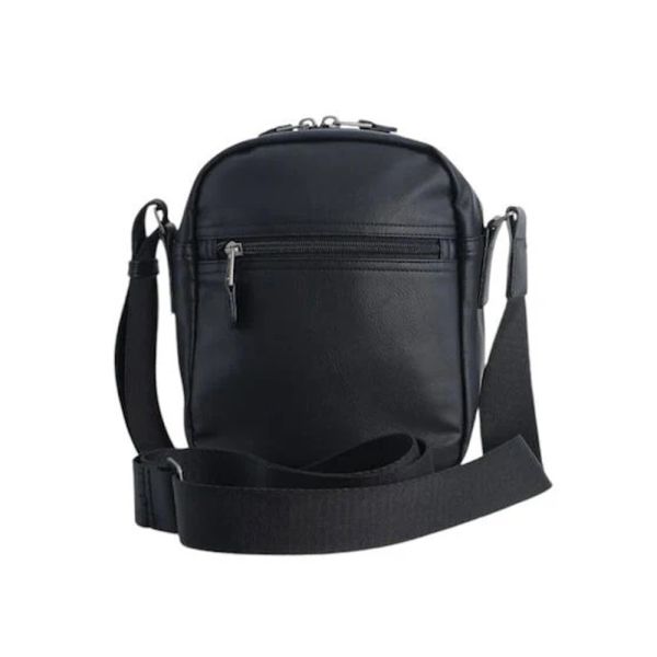 Τσαντάκι ώμου ανδρικό μαύρο Discovery Heritage Crossbody D03353.06 Black