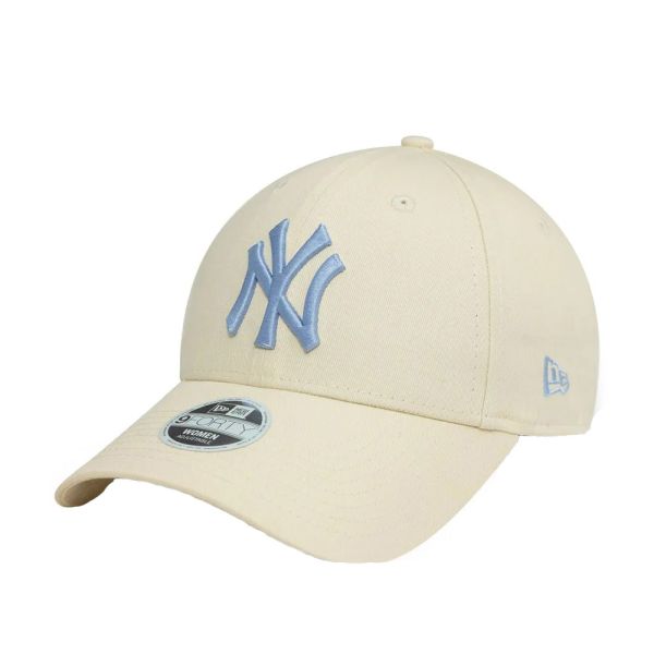 Καπέλο τζόκεϊ γυναικείο μπεζ New York Yankees New Era 9Forty Women League Essential Cap Cream / L Blue