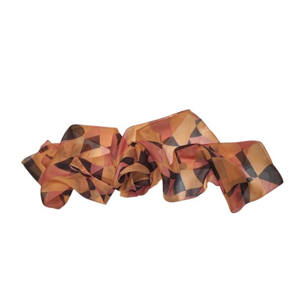 Women's Printed Scarf Lime Orange - Salmon