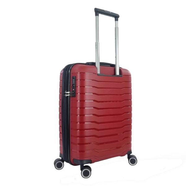 Cabin Hard Expandable Luggage 4 Wheels Rain 4W RB80134 55cm Bordeaux