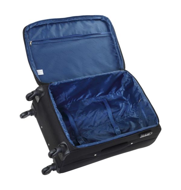 Cabin Soft Luggage 4 Wheels Diplomat Quattre S Black