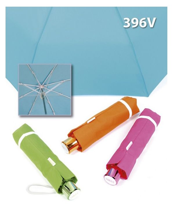Ομπρέλα σπαστή  μονόχρωμη με αντηλιακή προστασία Vogue